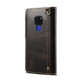 For Huawei Mate 20 Denior Oil Wax Cowhide Magnetic Button Horizontal Flip Leather Case with Card Slots & Wallet(Black)