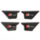 4 PCS Car Carbon Fiber Inner Door Wrist Decorative Panel for Audi A3