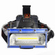Detector Headlight LED+COB Floodlight Rechargeable Glare Work Light Auto Repair Head-mounted Flashlight, Colour: Blue Set (3 Batteries, USB Wire, Color Box )