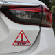 Auto Plastic Tail-crash-proof Car Sticker with Two PCS