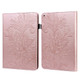 Lace Flower Embossing Pattern Horizontal Flip Leather Case with Holder & Card Slots & Wallet & Photo Frame & Sleep / Wake-up Function For iPad 9.7 2018 / 9.7  2017 / Air 2 / Air(Rose Gold)