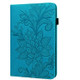 For Samsung Galaxy Tab S2 9.7 T810/T815 Lace Flower Embossing Pattern Horizontal Flip Leather Case with Holder & Card Slots & Wallet & Photo Frame(Blue)