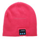 Knitted Bluetooth Headset Warm Winter Hat with Mic for Boy & Girl & Adults(Magenta)