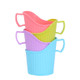 10 PCS Disposable Paper Cup Holder Plastic Anti-scald Heat Insulation Cup Holder Random Color Delivery