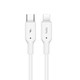 TOTUDESIGN BPDA-05 Jane Series Type-C / USB-C to 8 Pin PD Fast Charging Data Cable, Length: 100cm(White)