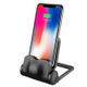 3 in 1 360 Degrees Rotation Phone Charging Desktop Stand Holder, For iPhone, Huawei, Xiaomi, HTC, Sony and Other Smart Phones(Black)