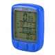 SUNDING 563C Bike Bicycle Waterproof Wireless LCD Screen Luminous Mileage Speedometer Odometer, English Version (Blue)