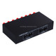 B822 Passive Speaker Switch 2 Channel Power Amplifier Audio Switch Loudspeaker,  2 Input and 2 Output (Black)