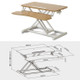 Foldable Standing and Liftable Computer Desk Workbench(Maple)