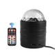 Bluetooth Crystal Magic Ball Stage Light with Remote Control, US Plug(Black)