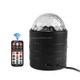 Bluetooth Crystal Magic Ball Stage Light with Remote Control, US Plug(Black)