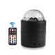 USB Bluetooth Crystal Magic Ball Stage Light with Remote Control (Black)