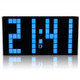 Digital Electronic Alarm Clock Creative LED Desk Clock US Plug, Style:4 Digits 7 Segments(Blue Light)