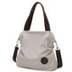 Leisure Canvas Female Solid Shoulder Fashion Handbags(White)