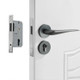 Magnetic Lock Mute Split Lock Solid Space Aluminum Indoor Door Lock, Style: With 58 Magnetic Lock Body(Grey)