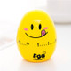 Creative Cartoon Fruit Shape Multi-Function Rotary Timer Learning Work Efficiency Time Manager(Yellow Egg)