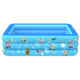 Household Indoor and Outdoor Aerospace Pattern Baby Square Inflatable Swimming Pool, Size:150 x 110 x 50cm