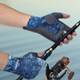 BOODUN P111439 Summer Fishing Gloves Outdoor Non-Slip Ice Silk Sunscreen Fishing Gloves, Size: M(Navy)