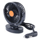 HUXIN HX-T305 3W 360 Degree Adjustable Rotation Low Noise Mini Electric Car Fan, DC 12V