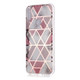 For Huawei Y6 (2019) Plating Marble Pattern Soft TPU Protective Case(Pink)