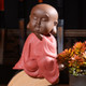 Colored Sand Ceramic Kungfu Little Monk Decorative Ornaments Creative Home Desktop Tea Pet Teaware Crafts (6)