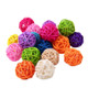 10 PCS Artificial Straw Ball For Birthday Party Wedding Christmas Home Decor(Coofee)