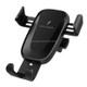 X276 QI Standard Vehicle Phone Air Vent Mount Gravity Bracket Wireless Charger (Black)