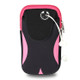 Multi-functional Sports Armband Waterproof Phone Bag for 5 Inch Screen Phone, Size: M(Black Pink)