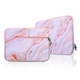 Simple Marble Pattern Neoprene Fashion Sleeve Bag Laptop Bag for MacBook 13.3 inch (Red)