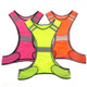 Sports Reflective Vest Night Running Outdoor Reflective Clothing Traffic Safety Reflective Vest,Style: Without Led(Fluorescent Yellow)