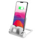 3 in 1 360 Degrees Rotation Phone Charging Desktop Stand Holder, For iPhone, Huawei, Xiaomi, HTC, Sony and Other Smart Phones(Silver)