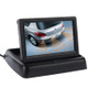 4.3 inch Folding Car Rearview LCD Monitor, 2 Channels AV Input(Black)