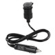 Jtron Premium 12V Car Cigarette Lighter Socket Extension Cord, Fused with Cover, Length: 2m(Black)