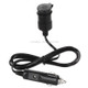 Jtron Premium 12V Car Cigarette Lighter Socket Extension Cord, Fused with Cover, Length: 2m(Black)