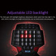 DELUX T9U Wired Professional Gaming Single Handed Keyboard Ergonomic Keypad