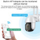XB-61 360-degrees Spherical WiFi Full Color Monitor HD Camera, Supports Motion Detection & Voice Intercom & Night Vision