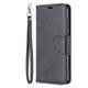 For Huawei P40 Retro Lambskin Texture Pure Color Horizontal Flip PU Leather Case with Holder & Card Slots & Wallet & Lanyard(Black)