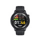 F81 1.3 inch TFT Color Screen IP68 Waterproof Smart Watch, Support Body Temperature Monitor / Blood Pressure Monitor / Blood Oxygen Monitor, Style: Leather Strap(Black)