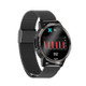 H9 1.28 inch Color Screen Life Waterproof Smart Watch, Support Sleep Monitor / Heart Rate Monitor / Body Temperature Monitor / ECG+ECG Monitor, Style: Steel Strap(Black)