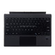 1089A Magnetic Charging Bluetooth V3.0 Keyboard + Microfiber Leather Tablet Case for Microsoft Surface Pro 3 / 4 / 5 / 6(Black)