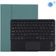 TG109BC Detachable Bluetooth Black Keyboard + Microfiber Leather Tablet Case for iPad Air 2020, with Touch Pad & Pen Slot & Holder (Dark Green)