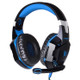 EACH G2000 Over-ear Stereo Bass Gaming Headset with Mic & LED Light for Computer, Cable Length: 2.2m(Blue)