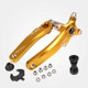 JIANKUN IXF Mountain Bike Hollow Crank Modified Single-plate Left and Right Cranks Crankshaft Bottom Axle, Style:Left and Right Crank+Bottom Bracket(Yellow)