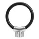 Bicycle Ring Lock Anti-Theft Lock Bicycle Portable Mini Safety Lock Racket Lock Bold Cable Lock, Colour: Black