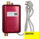 Stainless Steel Instant Kitchen And Bathroom Mini Electric Water Heater(UK Plug 220-240VRed)