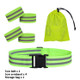 Reflective Elastic Band Suit Night Running Construction Site Traffic Safety Reflective Equipment,Style: 1 Belt+4 Arm Strap+Storage Bag