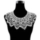 White Milk Silk Lace Embroidered Collar Three-dimensional Hollow Fake Collar DIY Clothing Accessories, Size: 32 x 32cm