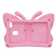 For Galaxy Tab A 8.0 T380/385/T387/T330/331/T377V Butterfly Bracket Style EVA Children Falling Proof Cover Protective Case(Pink)