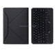 B610 Diamond Texture Triangle Back Holder Splittable Bluetooth Keyboard Leather Tablet Case for Samsung Galaxy Tab S6 Lite (Black Black)