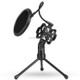 Yanmai PS-2 Recording Microphone Studio Wind Screen Pop Filter Mic Mask Shield, For Studio Recording, Live Broadcast, Live Show, KTV, Online Chat, etc(Black)